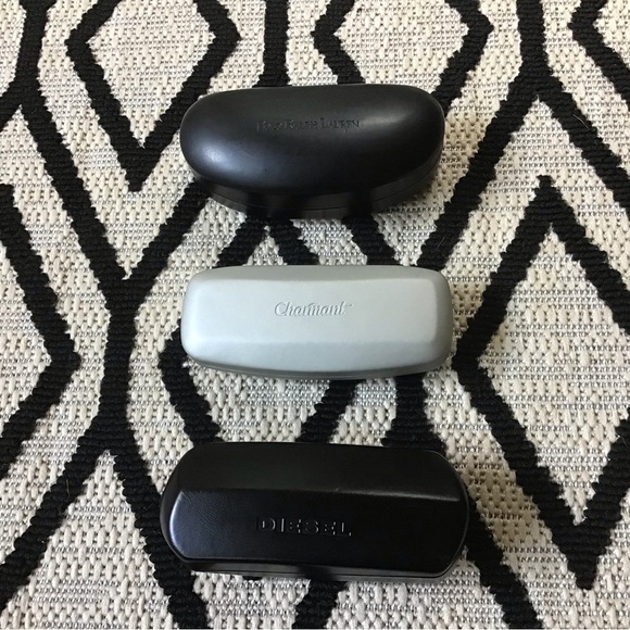 Three GUC Eyeglass Cases, Polo Ralph Lauren, Diesel & Charmant - Picture 1 of 9